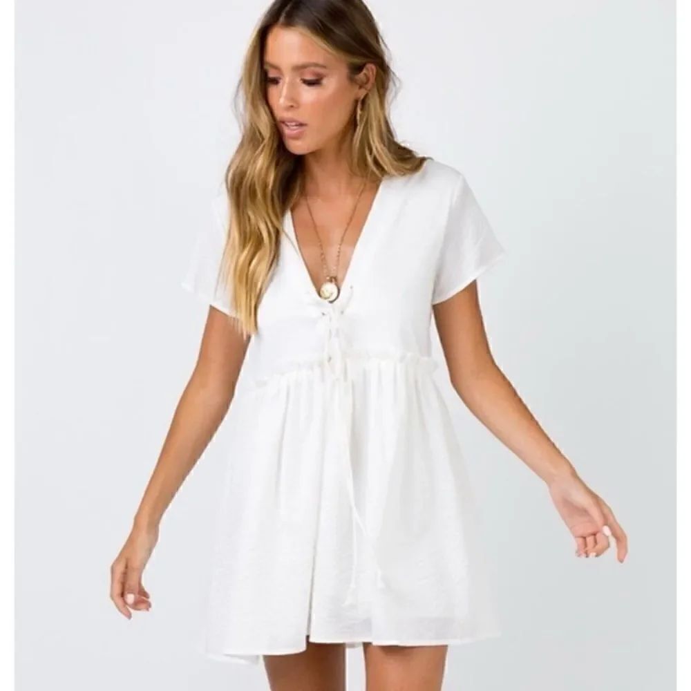 Princess Polly Hazel Dreamy Romance Babydoll
Hazel Maritimo Mini White Dress XS